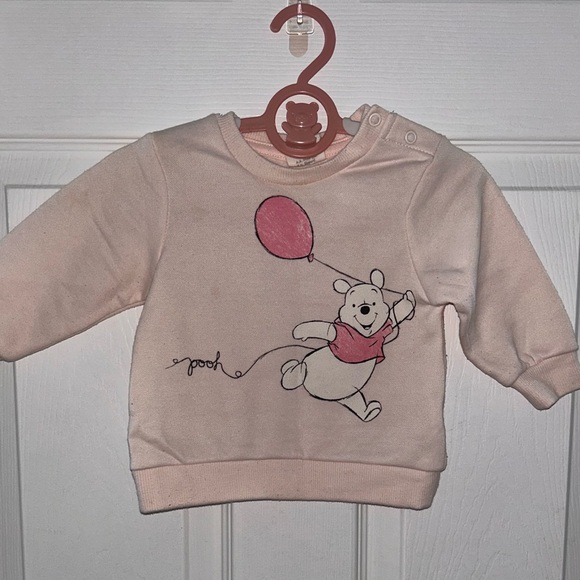 Disney Other - Disney Pooh Light Pink Toddler Sweater